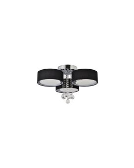 Plafon Gambela czarny 3xE27 LED Light Prestige