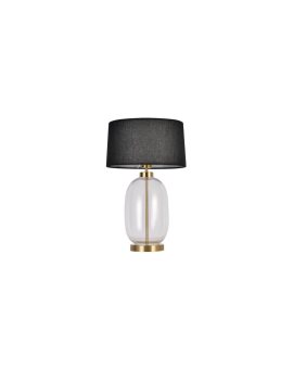 Lampa stołowa Amur czarno - transparentna 1xE27 Light Prestige