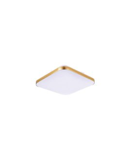 Plafon kwadratowy Babilon 33 cm złoty LED 4000K Light Prestige