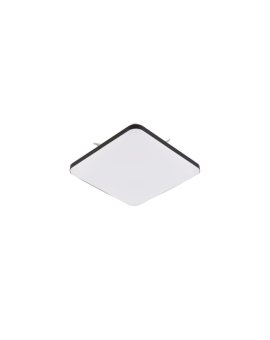 Plafon kwadratowy Babilon 38 cm czarny LED 4000K Light Prestige
