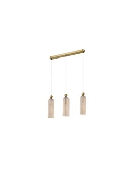 Lampa wisząca Piega 3 amber 3xE14 Light Prestige
