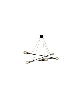 Estrella 6 wisząca czarna Light Prestige