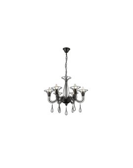 Lampa wisząca Tarragona czarna 6xE14 Light Prestige