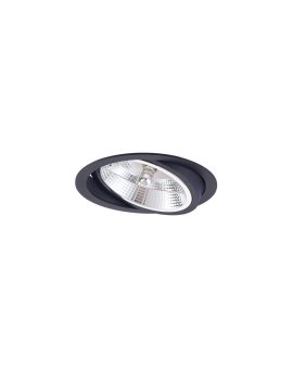 Ruchome oczko podtynkowe Nero czarne 1xGU10 Light Prestige