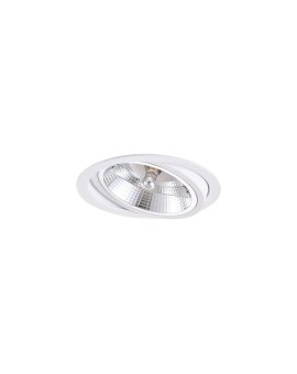 Ruchome oczko podtynkowe Nero białe 1xGU10 Light Prestige