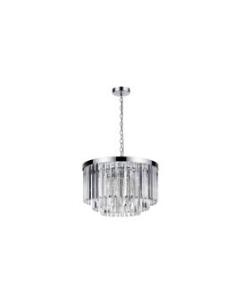 Lampa wisząca Vetro 5 srebrna 5xE14 Light Prestige
