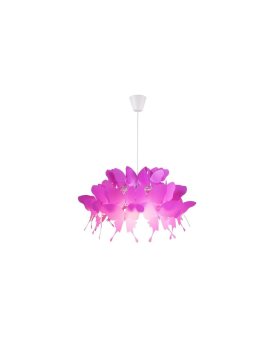 Lampa wisząca Farfalla ciemny róż 1xE27 Light Prestige