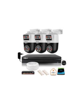 Zestaw monitoringu IP Dahua 3 kamery obrotowe 2MP+2MP z dyskiem 1TB