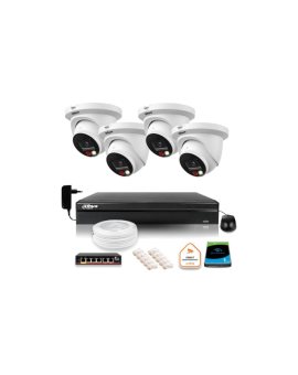 Zestaw monitoringu IP Dahua 8mpx 4K 4 kamery IPC-HDW2849TM-S-IL z dyskiem 1TB