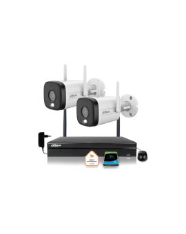 Zestaw monitoringu IP Dahua 2 Kamery WI-FI 3MPxsmart podwójne oświetlenie LED IR do 30m