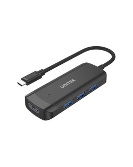 Unitek Aktywny hub USB-C 3*USB-A 3.1, HDMI 4K@30Hz