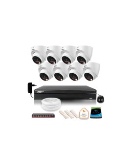 ZESTAW 8 Kamer IP Dahua 8mpx IPC-HDW1839T-A-IL-0280B-S6 + DYSK 1TB
