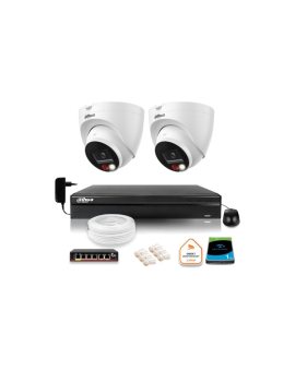 ZESTAW 2 Kamery IP Dahua 8mpx IPC-HDW1839T-A-IL-0280B-S6 + DYSK 1TB