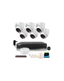 ZESTAW 6 Kamer IP Dahua 8mpx IPC-HDW1839T-A-IL-0280B-S6 + DYSK 1TB
