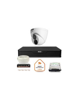 Zestaw monitoringu IP BCS Point 1x Kamera BCS-P-EIP28FWR3-Ai2 Rejestrator z dyskiem 1TB