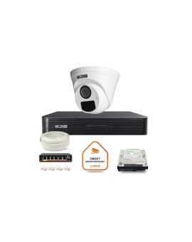 Zestaw monitoringu IP BCS Basic 1x Kamera BCS-B-EIP15FR3(2.0) Rejestrator z dyskiem 1TB