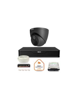 Zestaw monitoringu IP BCS Point 1x Kamera BCS-P-EIP28FWR3-Ai2-G Rejestrator z dyskiem 1TB