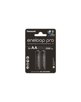 Akumulatorki R6 / AA Panasonic Eneloop PRO 2500mAh Ni-MH BK-3HCDE/2BE (blister 2 szt.)