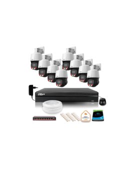 Zestaw monitoringu IP Dahua 8f kamer obrotowych 4MPx dysk 1TB
