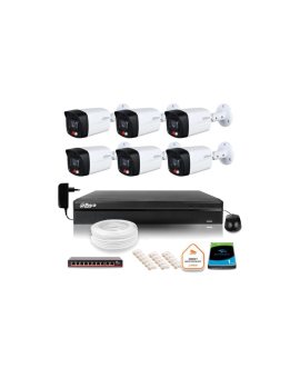 Zestaw monitoringu IP DAHUA 6 kamer IPC-HFW1439TL1-A-IL 4Mpx