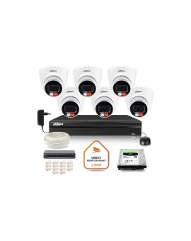 Zestaw monitoringu IP DAHUA 6 kamer IPC-HDW1439V-A-IL 4Mpx