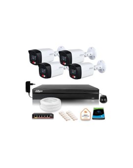 Zestaw monitoringu IP DAHUA 4 kamery IPC-HFW1439TL1-A-IL 4Mpx