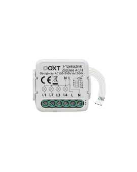 Moduł OXT mini przekaźnik 4 obwody ZigBee TUYA