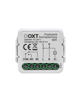 Moduł OXT mini 1 obwód beznapięciowy WiFi Tuya