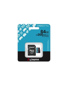 Karta pamięci microSD 64GB Kingston CanvasGo! Plus 200MB/s A2 U3 V30 + adapter