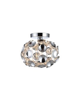 Ozdobny plafon Ferrara srebrny 1xE14 Light Prestige