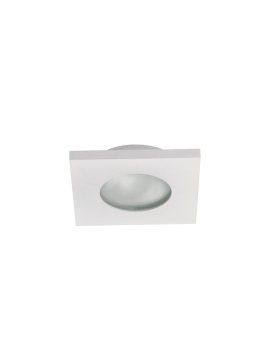 Oczko podtynkowe kwadratowe Lagos białe IP65 1xGU10 Light Prestige
