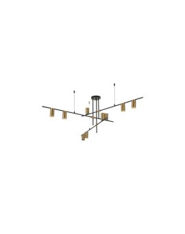 Lampa wisząca Arizona czarno - złota 9xGU10 Light Prestige