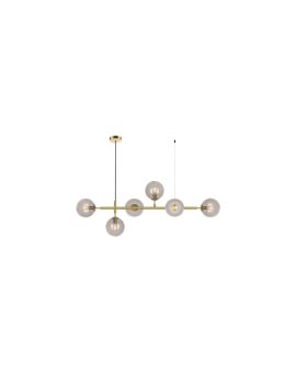 Lampa wisząca Alisa złota 6xE14 Light Prestige