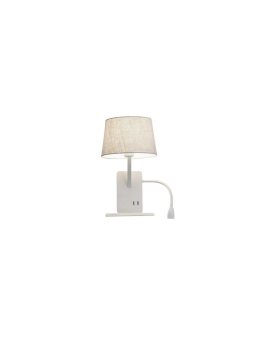 Kinkiet z półką Dakota prawy biały 1xE27 Light Prestige