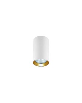 Tuba natynkowa Manacor 9 cm biało - złote 1xGU10 Light Prestige