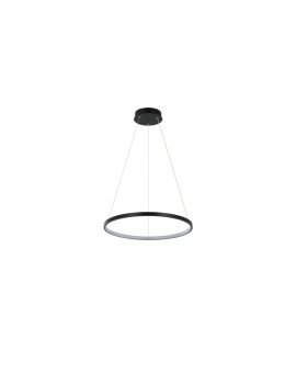 Lampa wisząca Ring 40 cm czarna LED Light Prestige