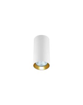 Tuba natynkowa Manacor 13 cm oczko biało - złote 1xGU10 Light Prestige