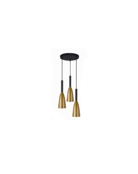 Lampa wisząca Solin 3 złota 3xE27 Light Prestige