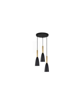 Lampa wisząca Solin 3 czarno-złota 3xE27 Light Prestige