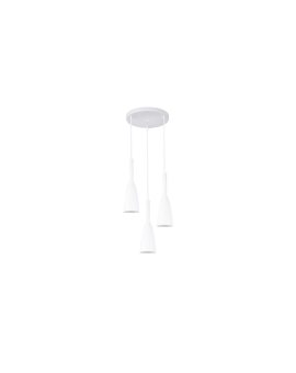 Lampa wisząca Solin 3 biała 3xE27 Light Prestige