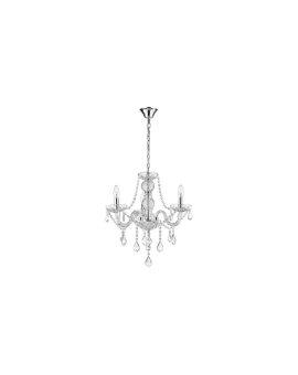 Lampa wisząca Cristallo srebrna 3xE14 Light Prestige