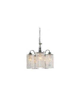 Lampa wisząca Bright Star srebrna 5xE27 Light Prestige