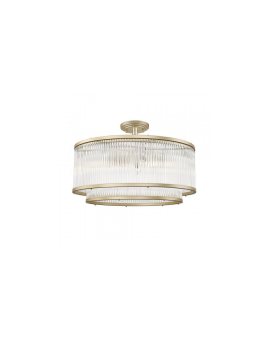 Lampa sufitowa SERGIO kolor złoty mat/transparentny metal/szkło, 6xE14 IP20 C0528-06H-V6AC Zuma Line