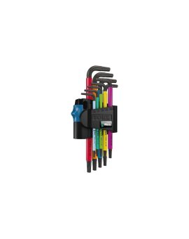 Zestaw kluczy torx trzpieniowych z funkcją przytrzymywania 9szt 8-40 kolor HF WERA