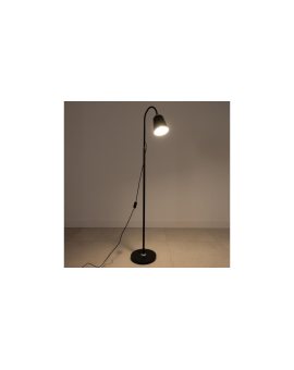 Lampa Stojąca Podłogowa Stołowa LED E27 Czarna z Regulacją Wysokości Kalso Lumiled