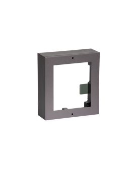 Aluminiowa ramka montażowa natynkowa na 1 moduł. Aluminiowa puszka natynkowa i okablowanie w zes...
