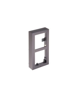 Aluminiowa ramka montażowa natynkowa na 2 moduły. Aluminiowa puszka natynkowa i okablowanie w ze...