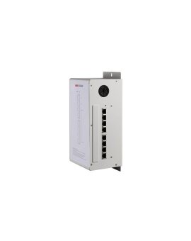Switch, 8 portów x 100Mbps (6 portów POE, 2 interfejsy kaskadowe LAN), przeznaczony do stacji wew...