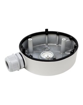 Puszka przyłączeniowa ze stopu aluminium. Wymiary: 110 mm × 144.3 mm × 48 mm. Waga: ok. 187 g.