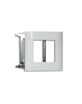 Ramka maskująca 2-modułowa z uchwytem metalowym, do kanałów KP90x60, 110x60, 130x60, 150x60 i puszek PU-2 RAMK-2/M